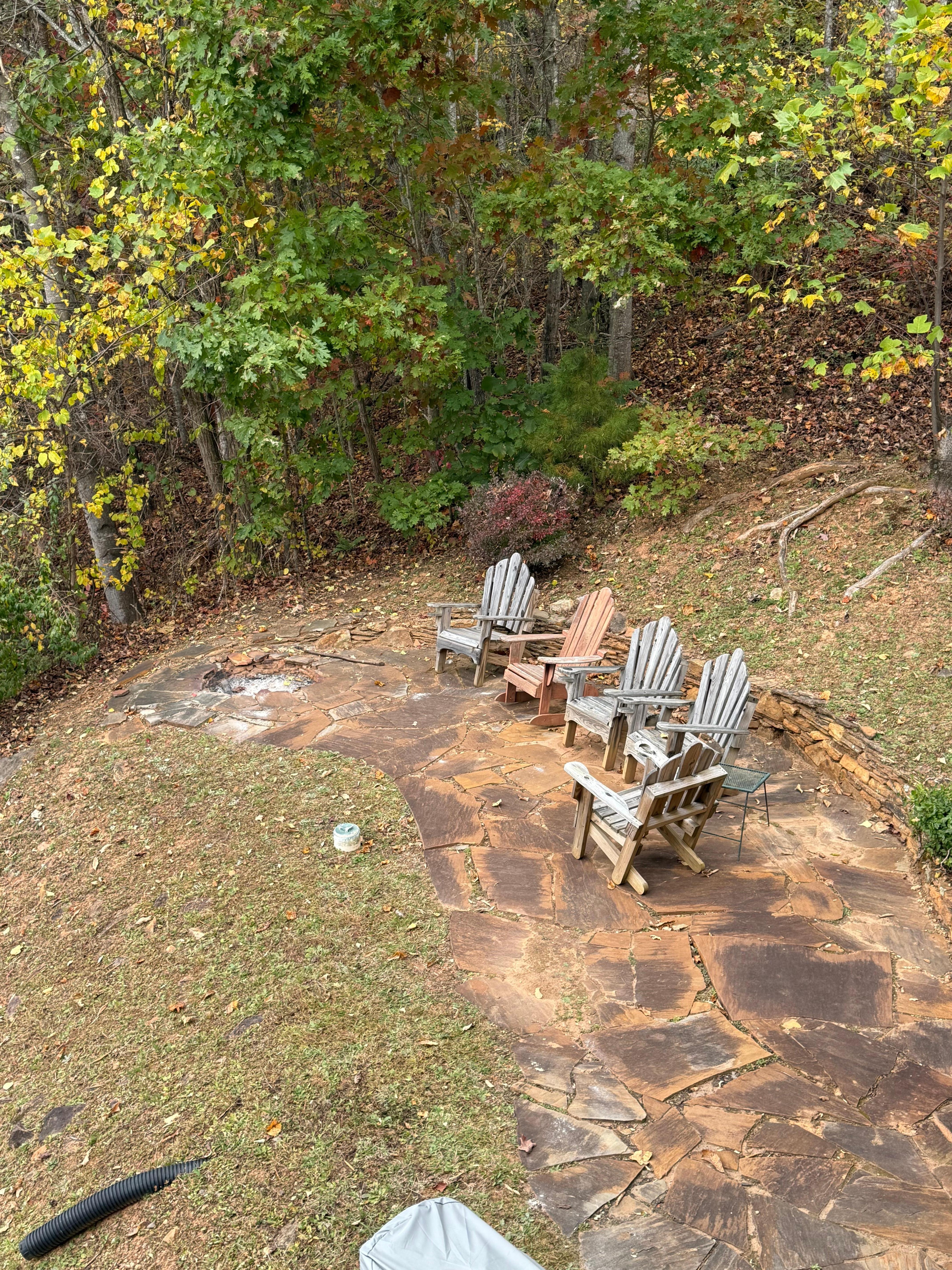 Sitting area for fire pit 