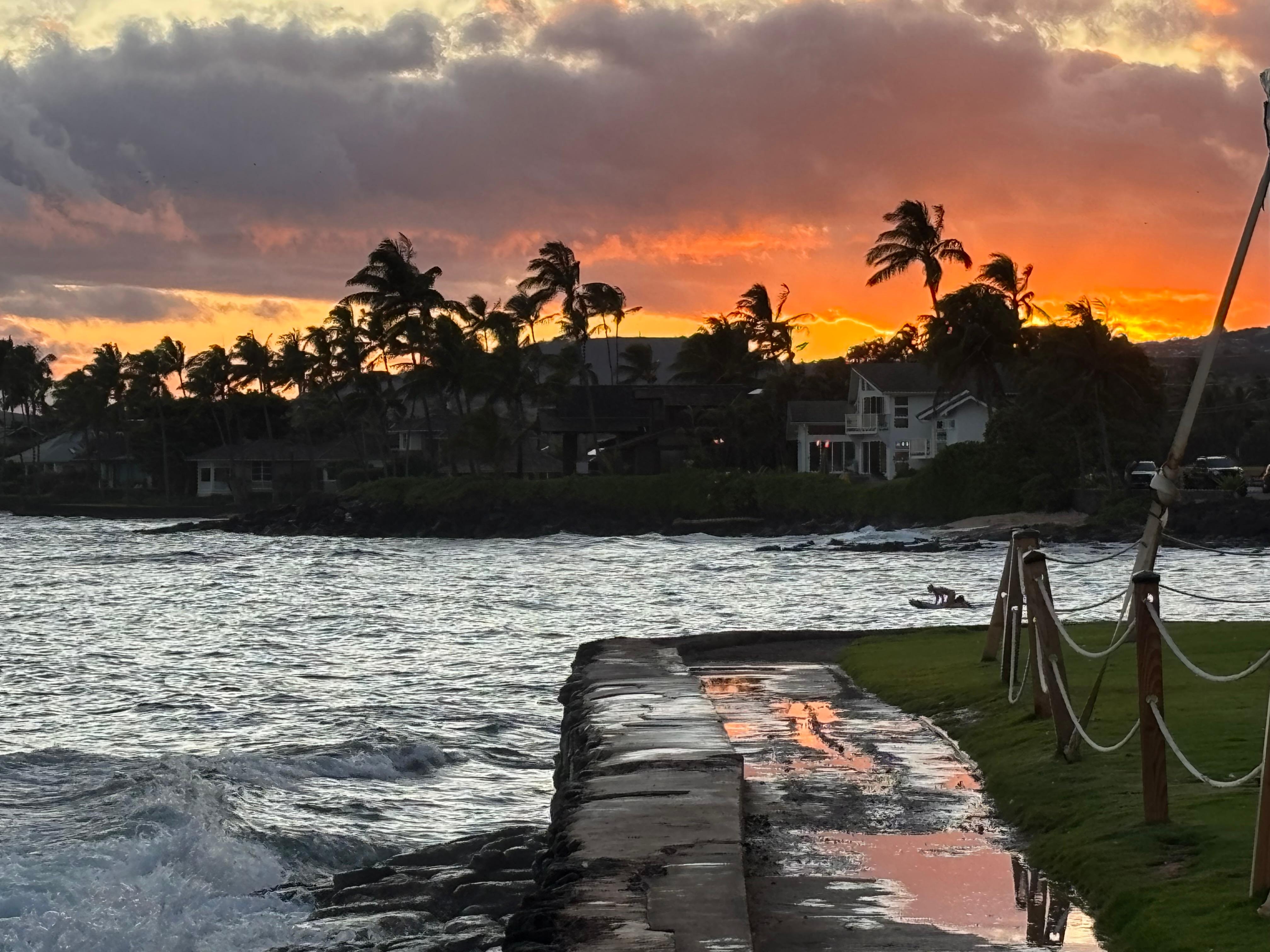 Sunset at The Beach House Restaurant 