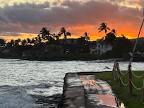 Sunset at The Beach House Restaurant