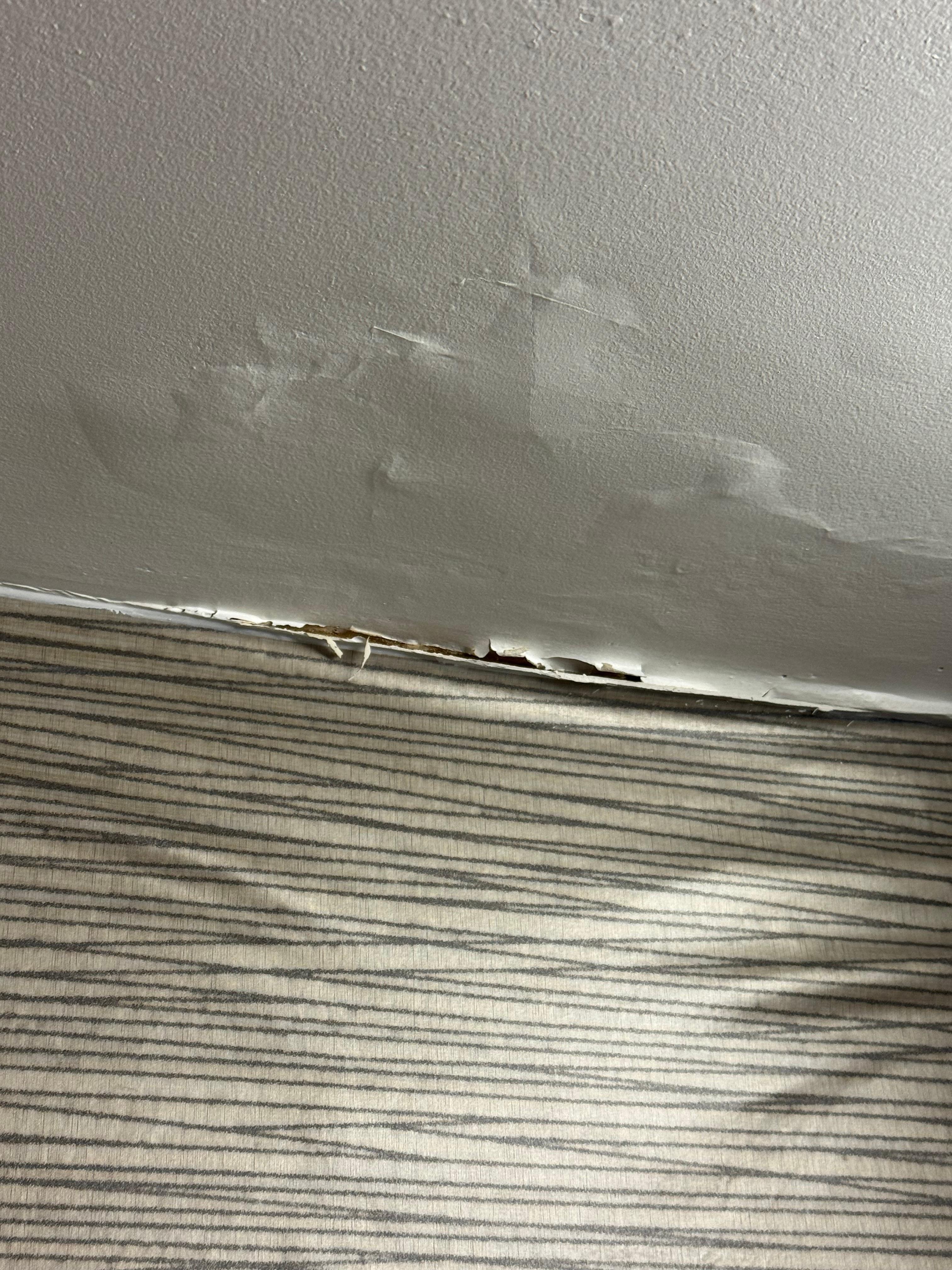 Water damage and dirt