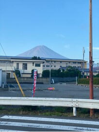 Photo from outside hotel looking towards Mount Fuji