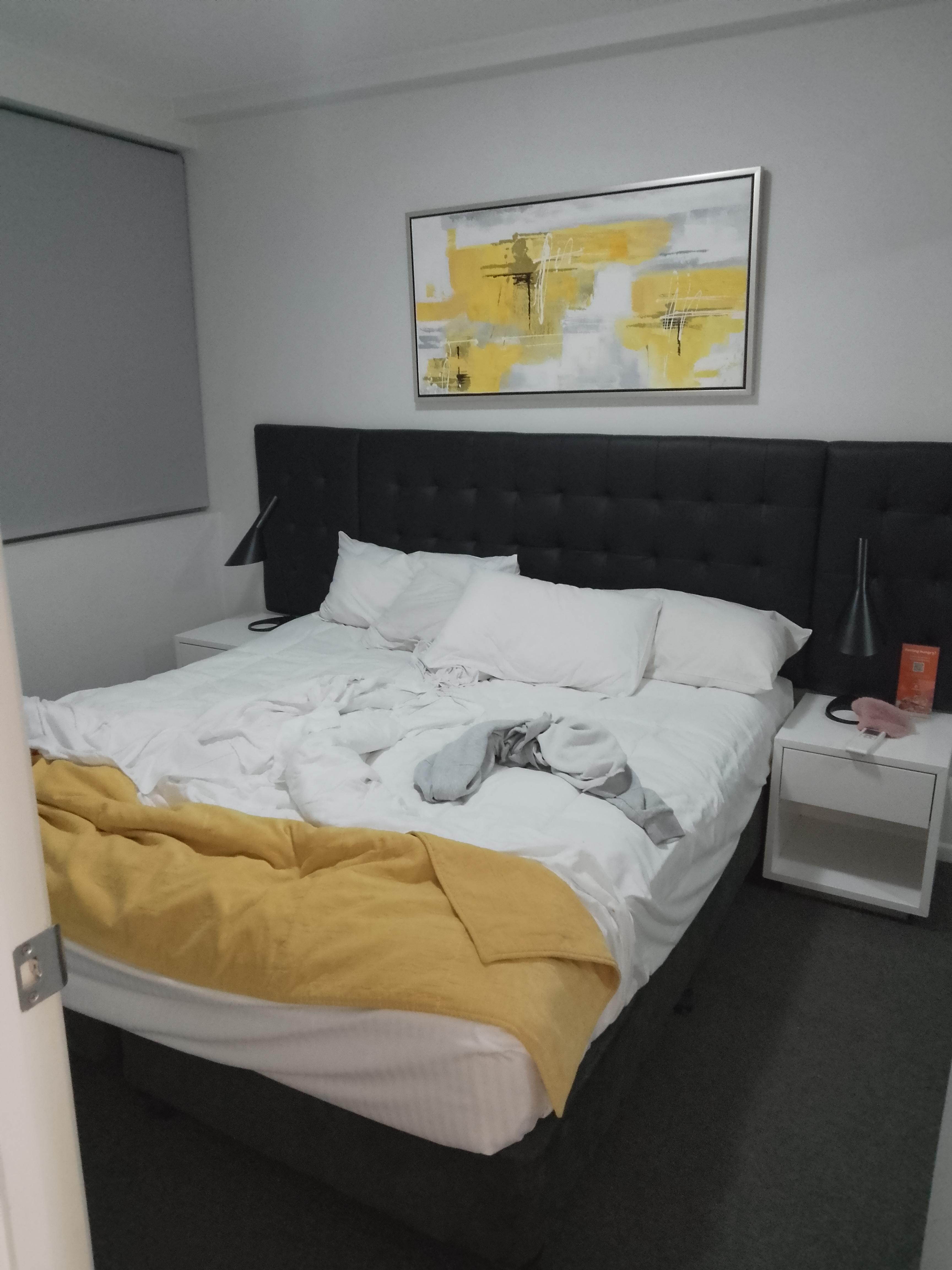 The bed was so comfy 