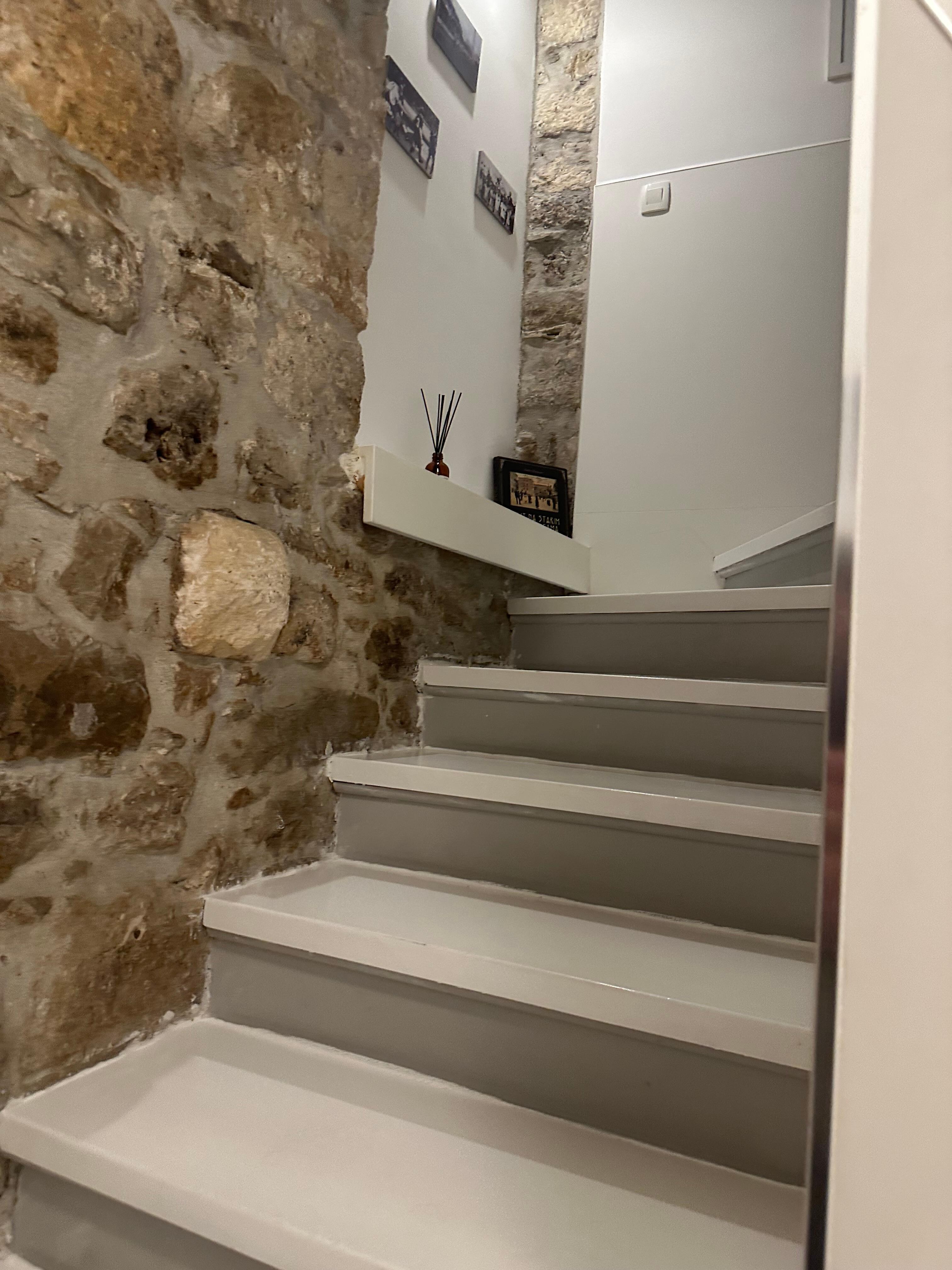 Stairway to rooms 