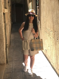 The alley-street leading to the hotel entrance