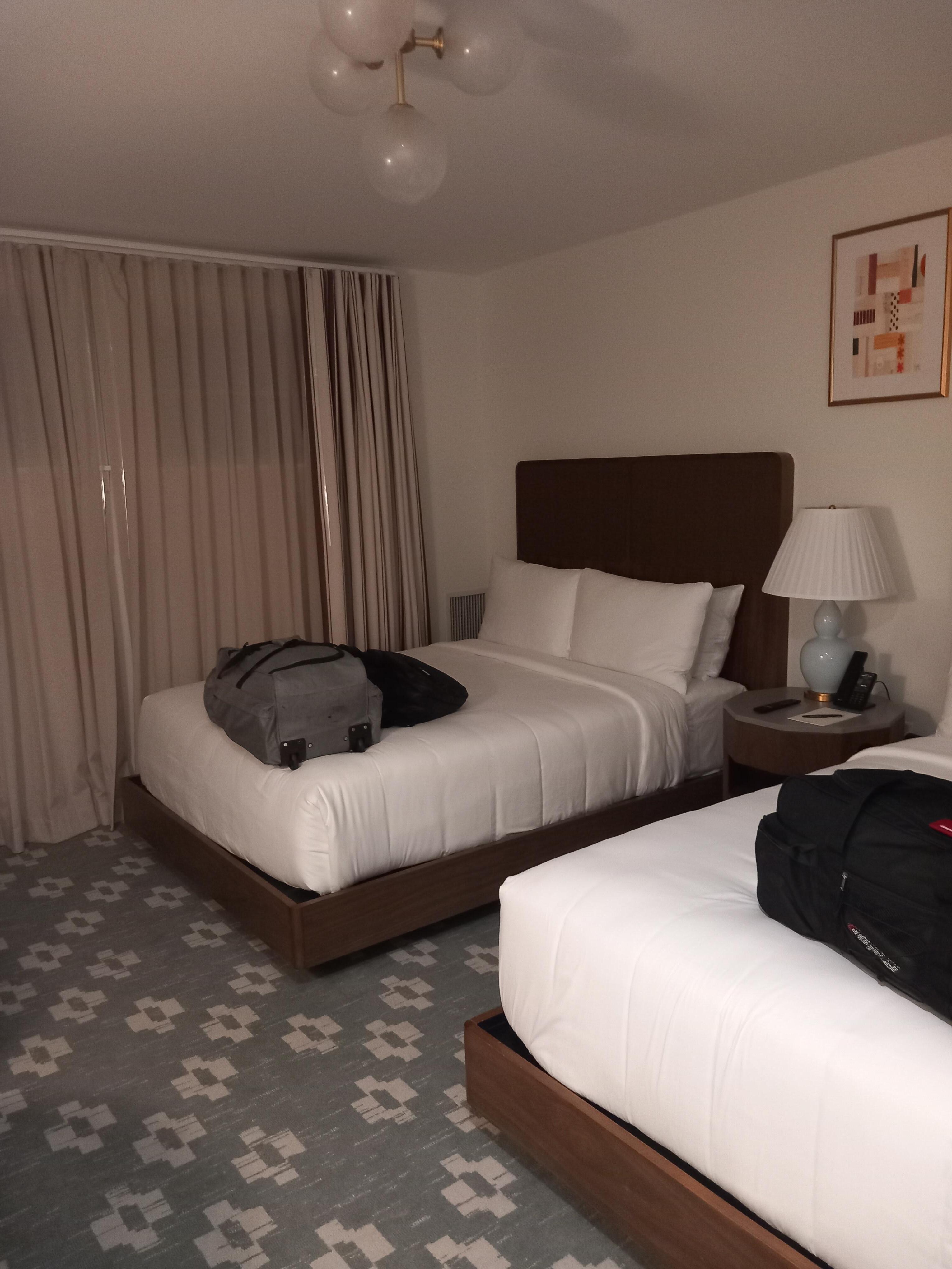 Beds in the room 