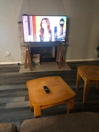 TV on this stand, not wall mounted.