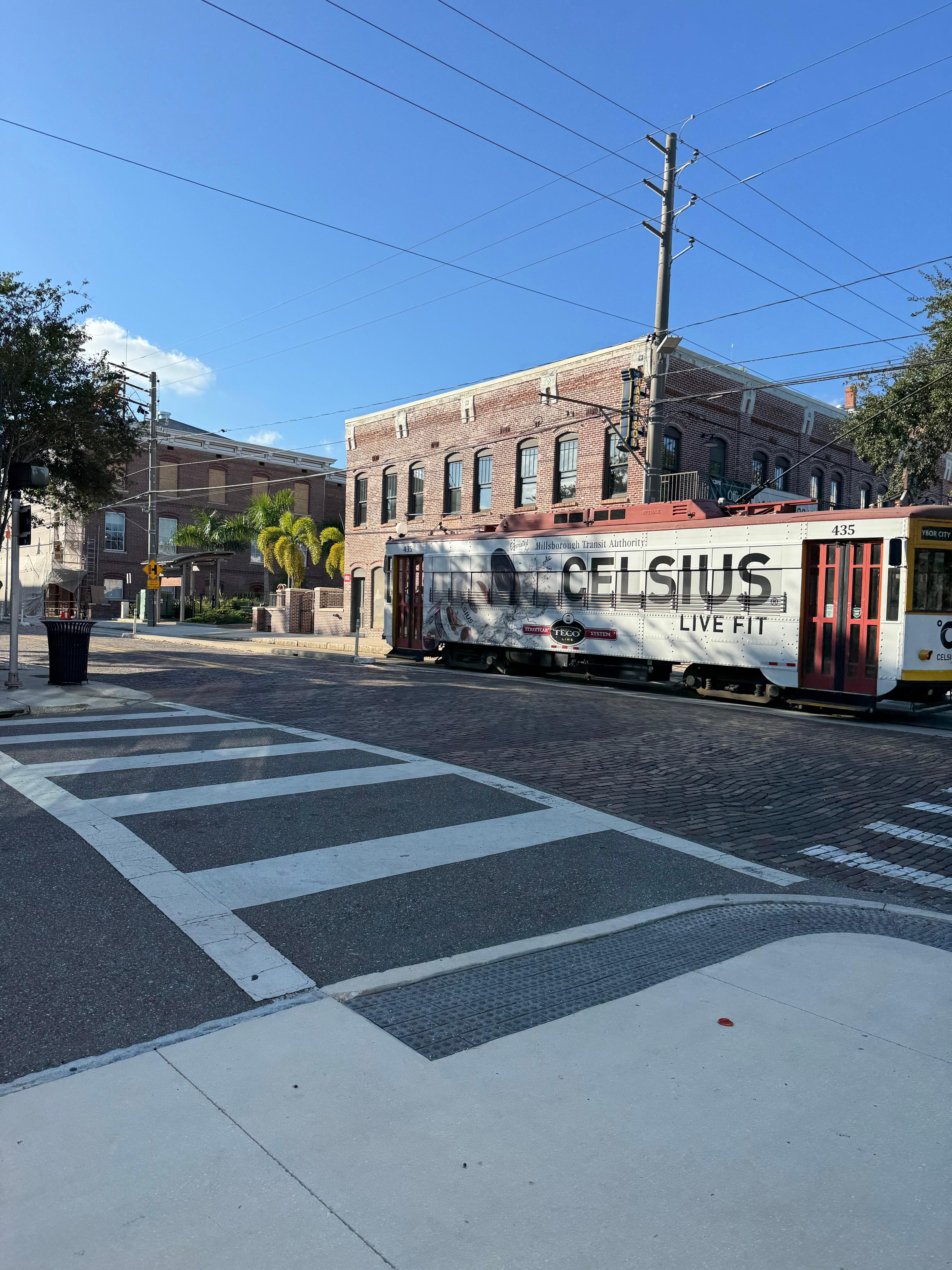 Streetcar is located right around the corner of the building - super easy access.