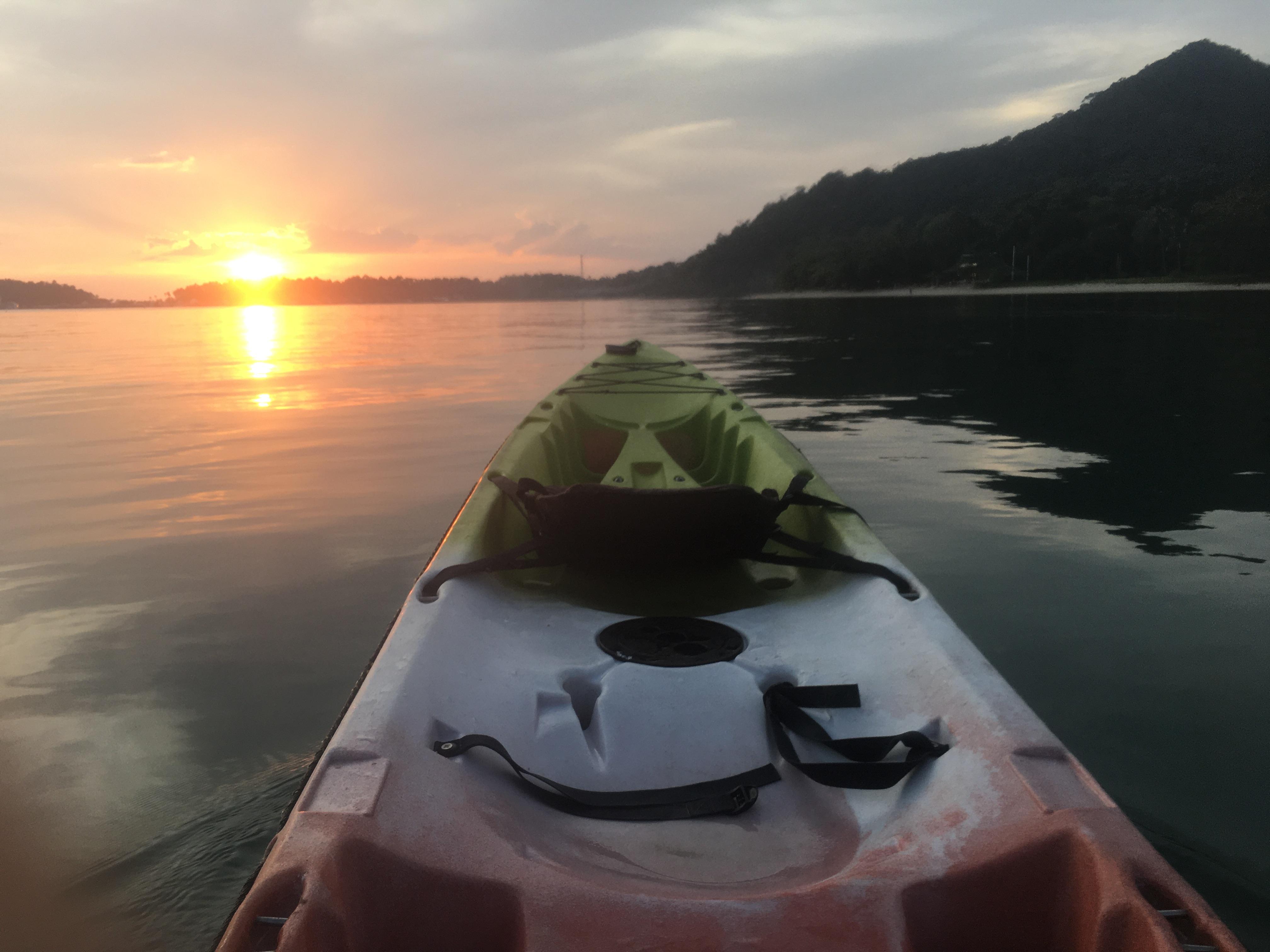 Sunset from the hotel Kayak