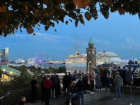 Taken from the restaurant deck looking over the port.