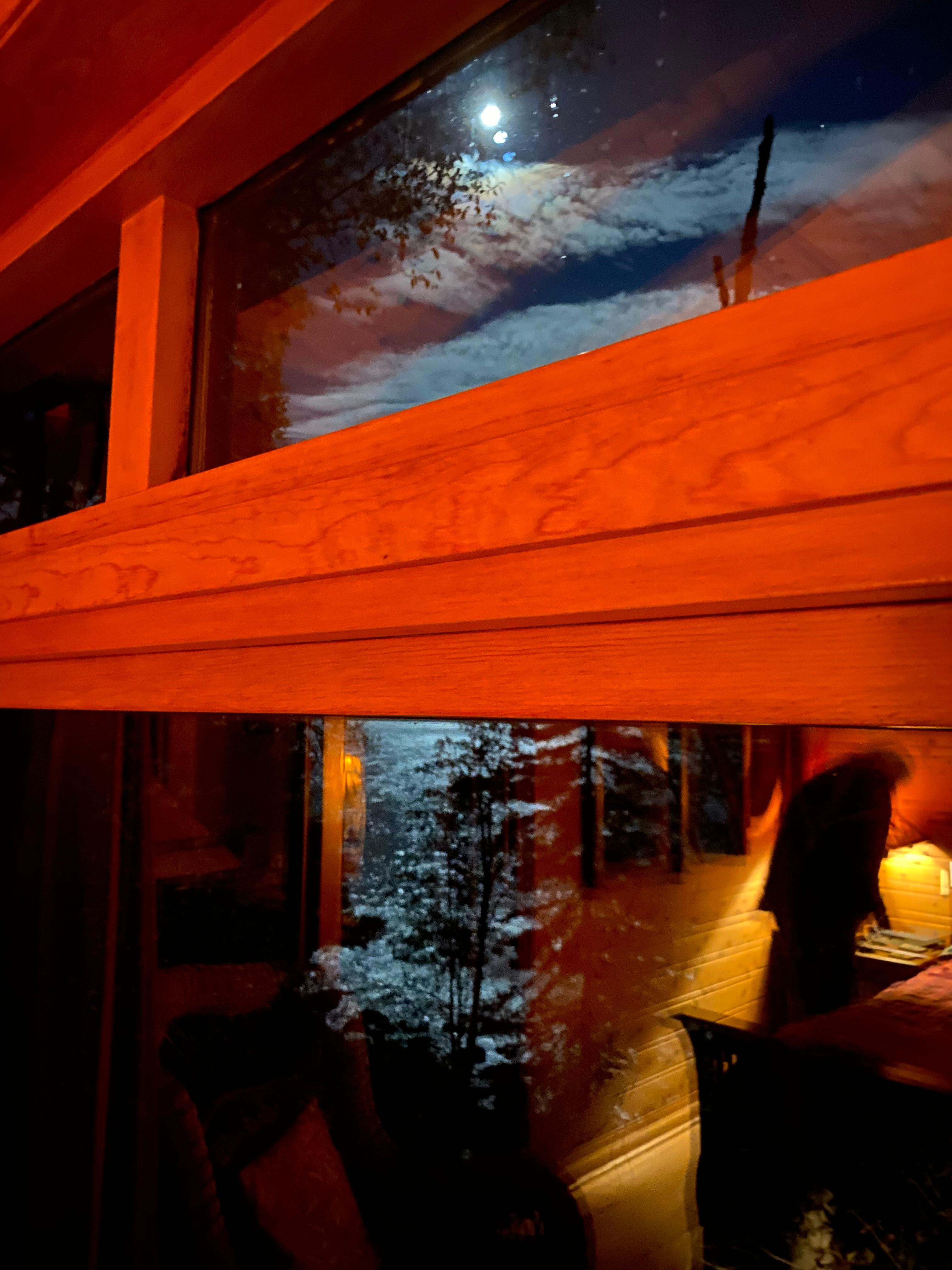 Another view of Super Moon from living room