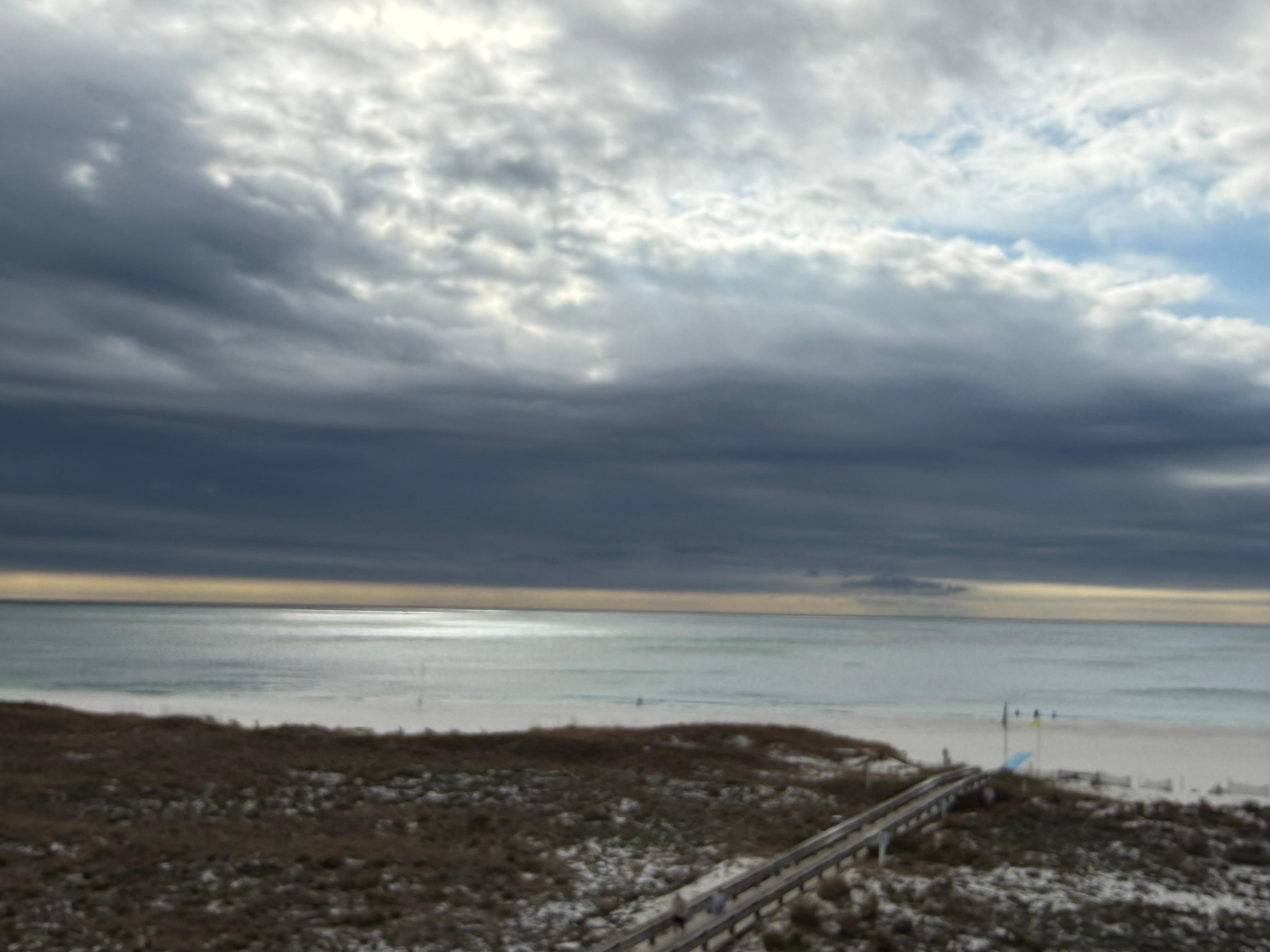 Beautiful view of the ocean from patio! Perfect for sunsets!