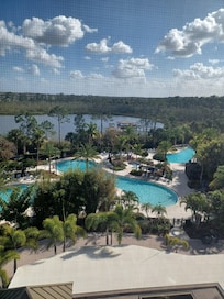 Pool view from my room ( my balcony)