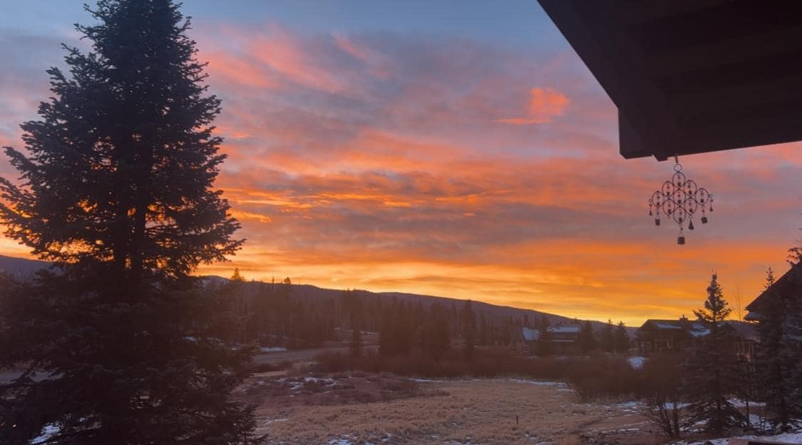 Stunning views from balcony