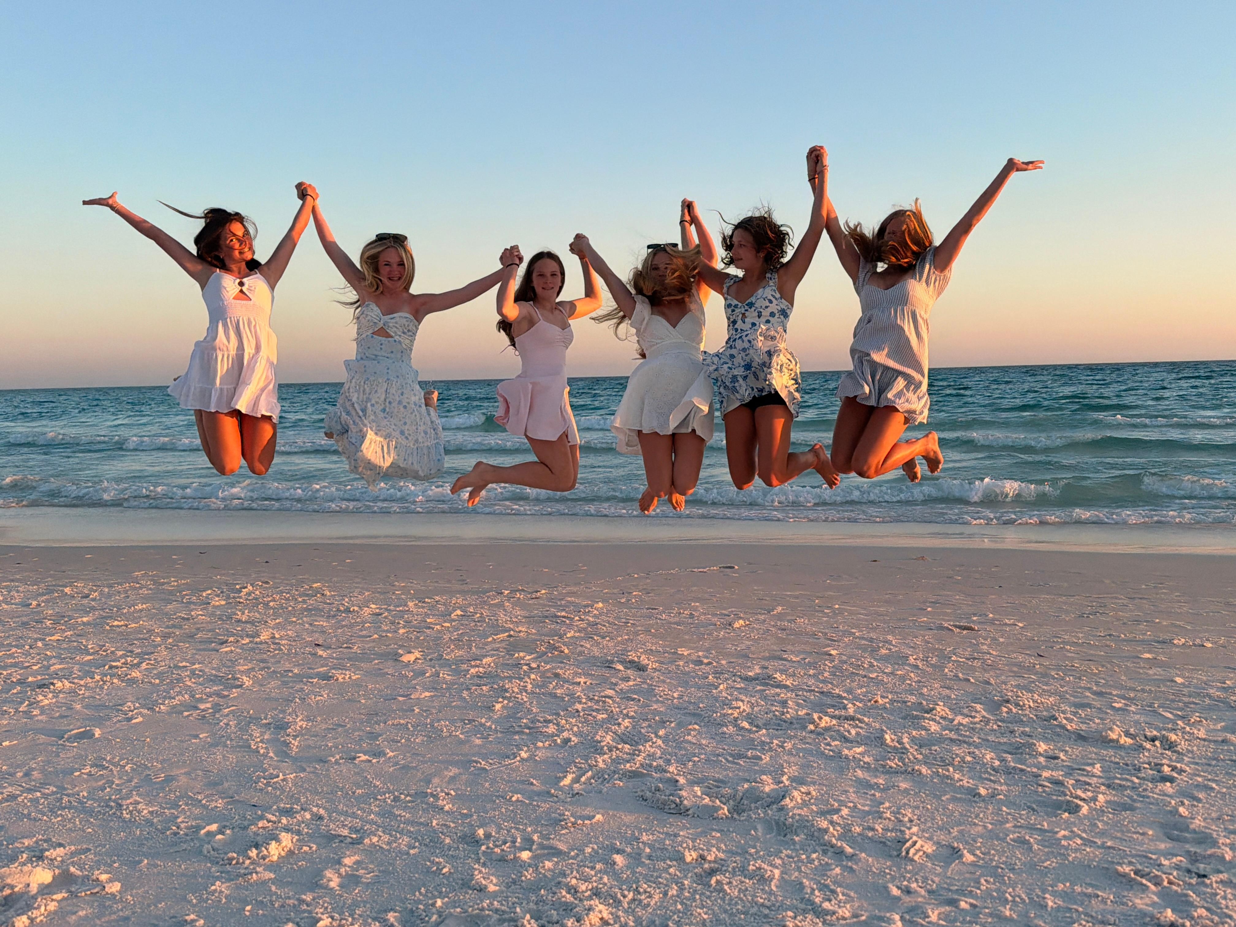 Enjoying sunset from the beach…just steps away!