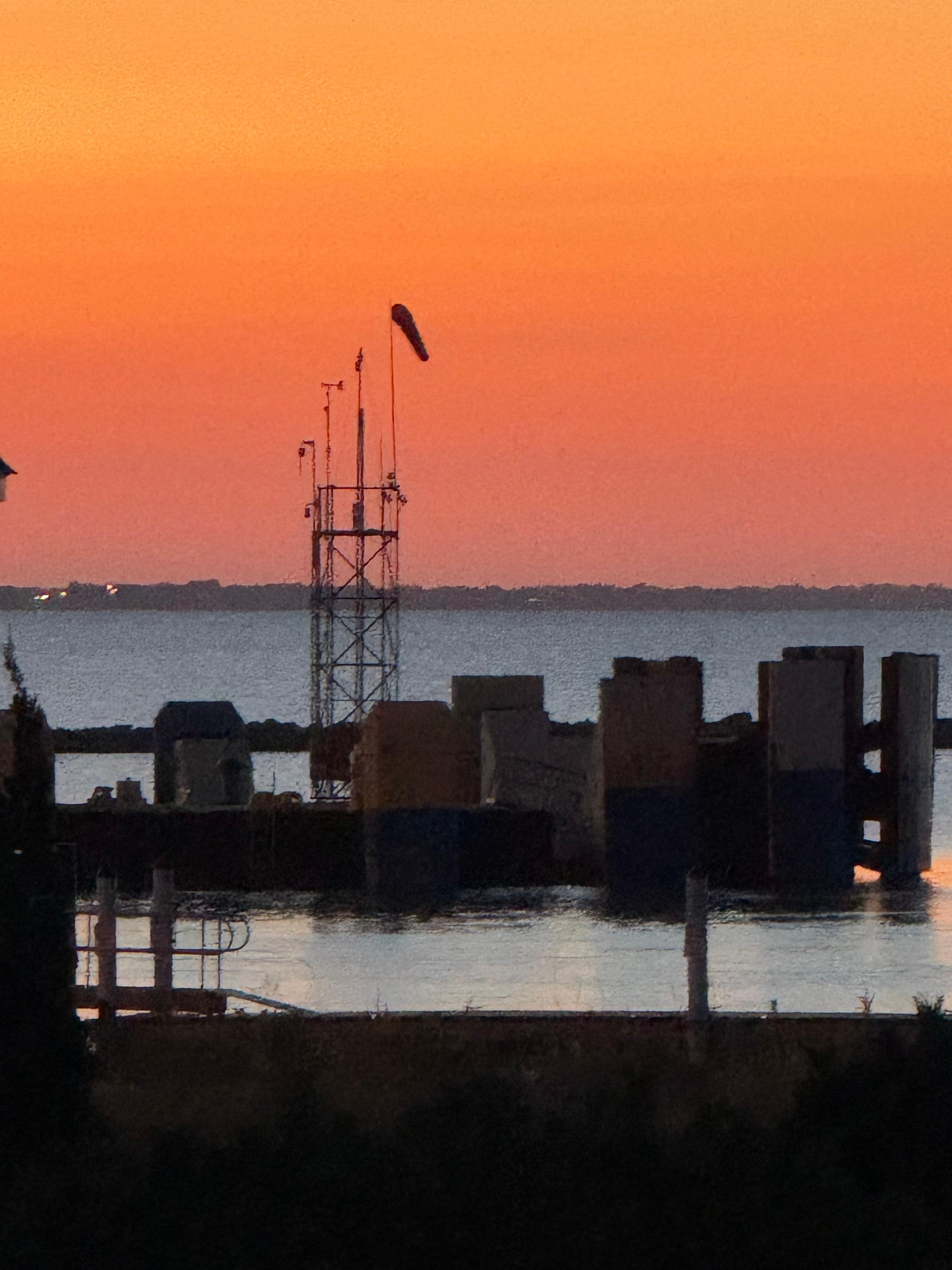Sunset view from the deck