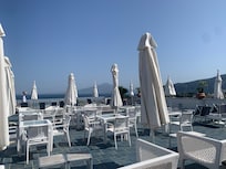 Roof top terrace with bar - open in the evening