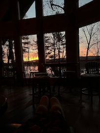 Beautiful morning sunrises with a hot cup of coffee and all the peacefulness before the crowd is stirring.