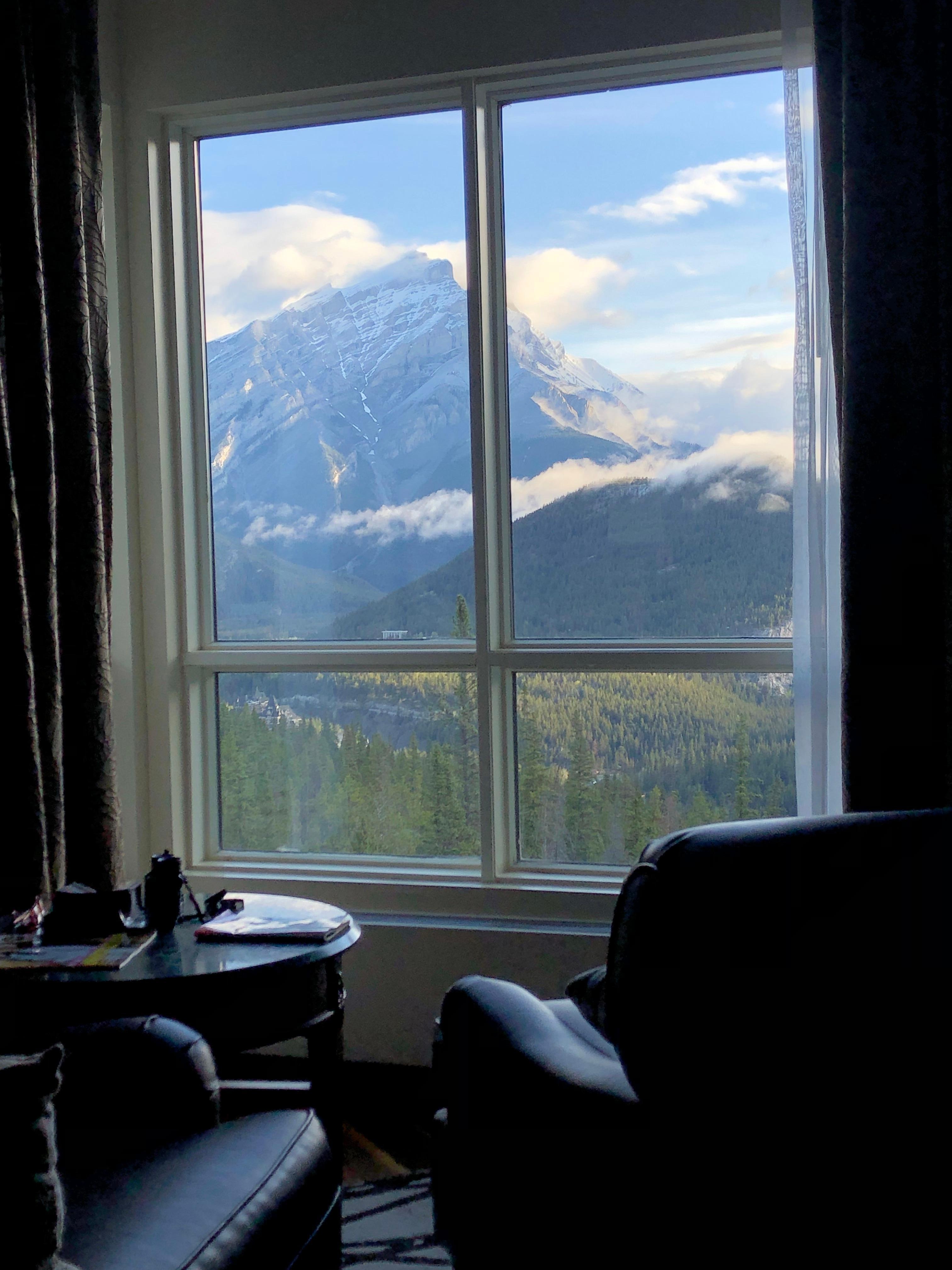 The incredible view from our room