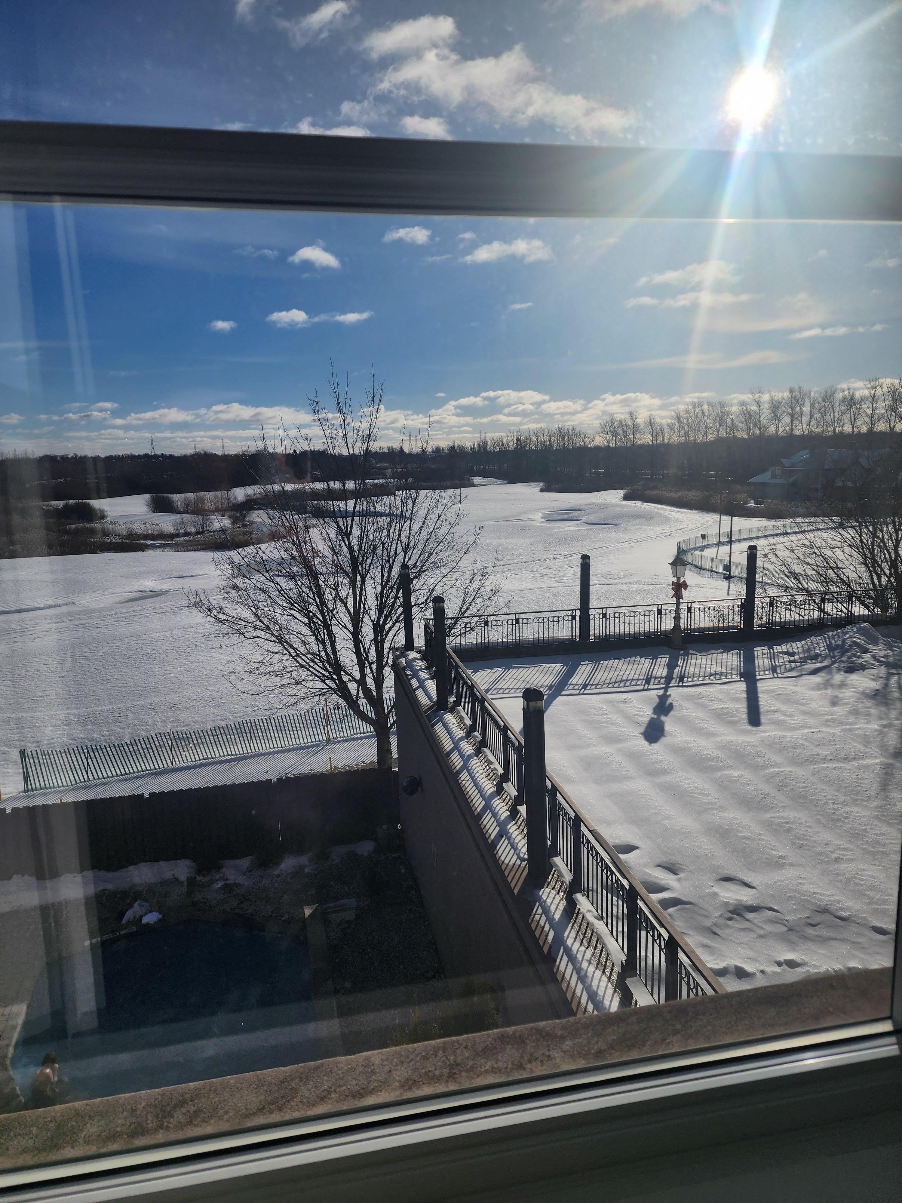 Vue de notre chambre 