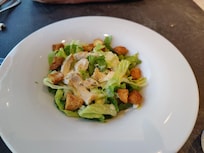 Caesar salad from the hotel restaurant