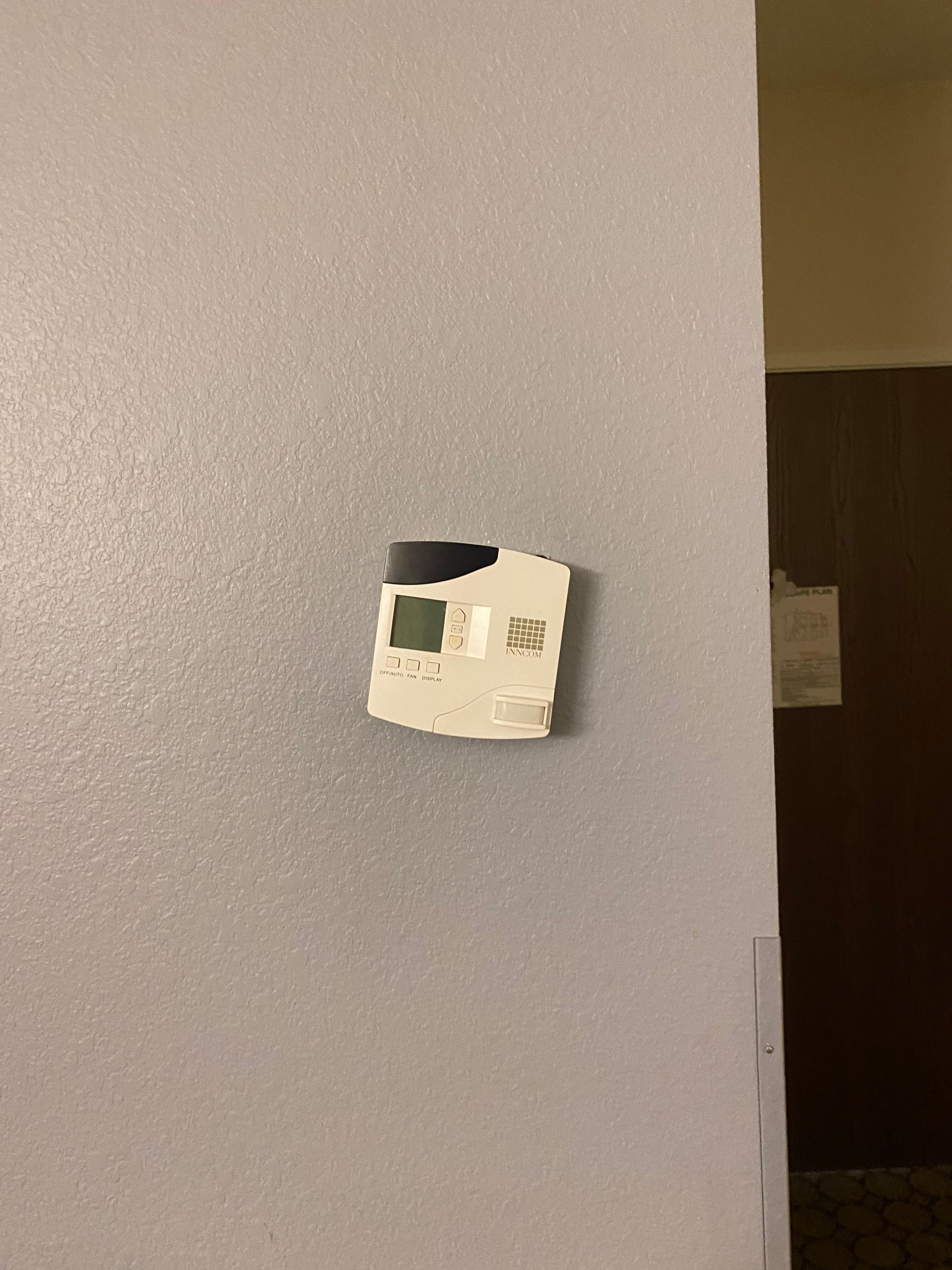 Thermostat is falling out of wall