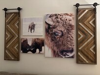 We lost our nephew 5 years ago. He loved bison so it was very special to see this in the living room.