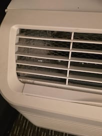 Heating/AC unit filled with dust, grime.