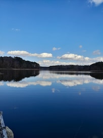 Picture taken while fishing from pier behind lake house 12/2025