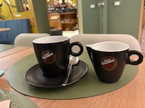 My excellent coffee at breakfast