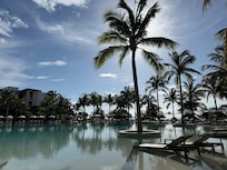 Beautiful pool area.