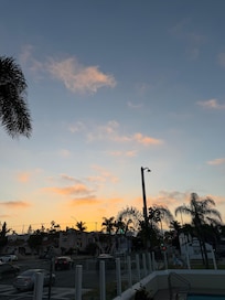 Sunset from the pool deck