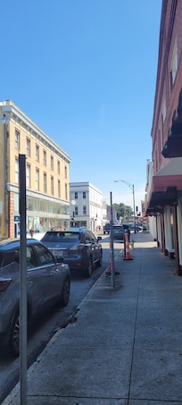 Shops right down the street