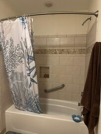 There weren’t photos on Vrbo of the bathrooms so here they are. Group bath.