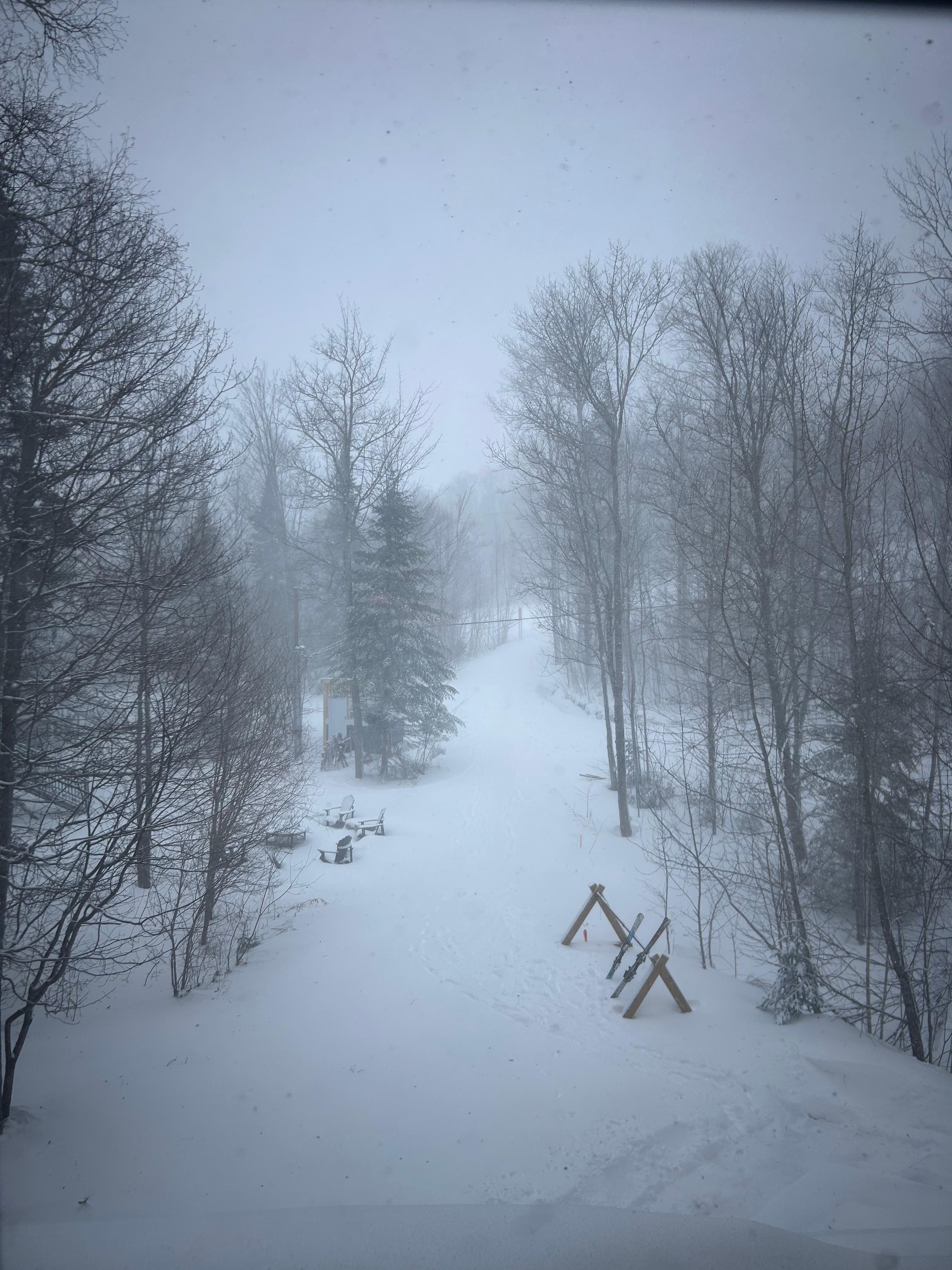 View of the hill from our entrance. 