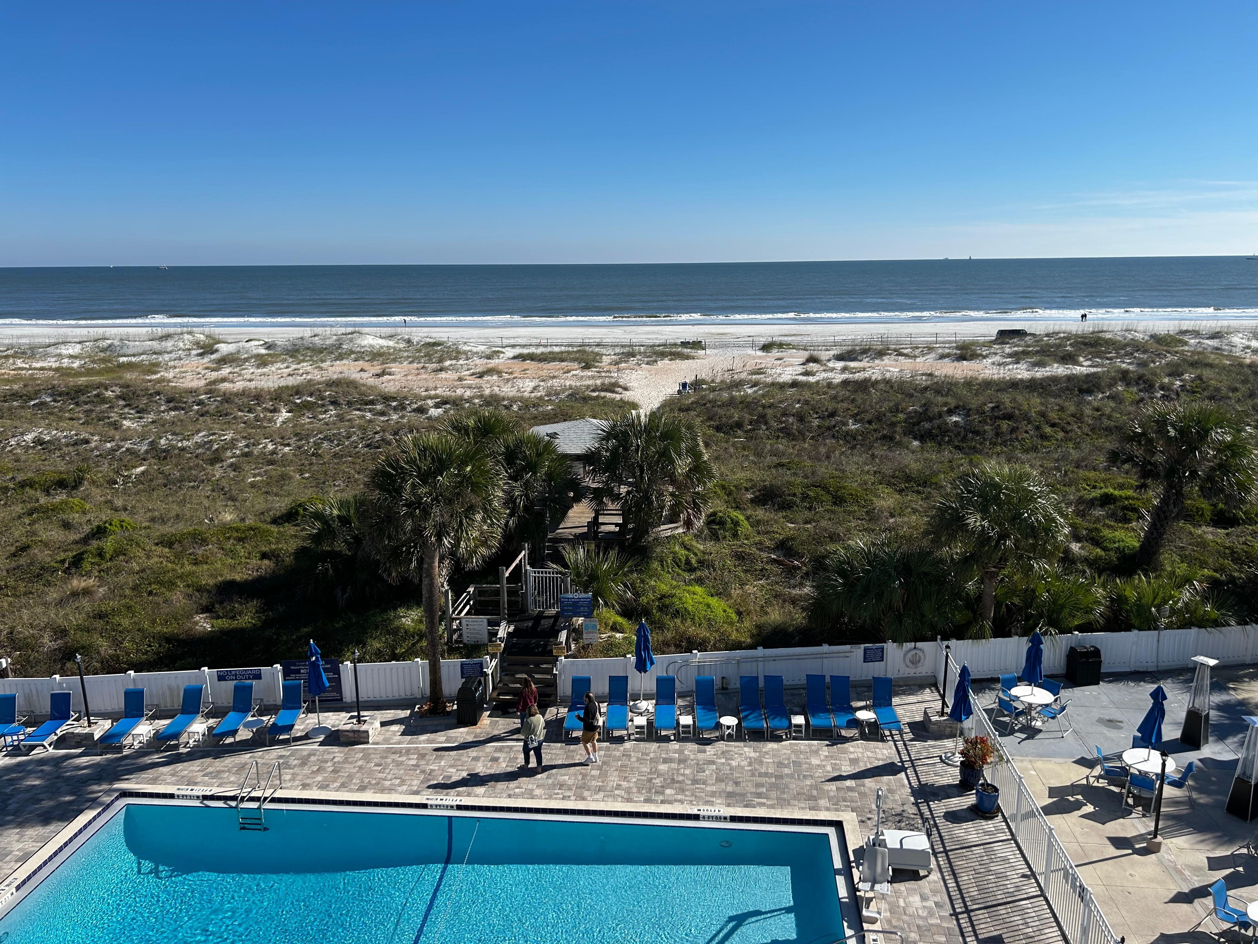 View from our balcony!