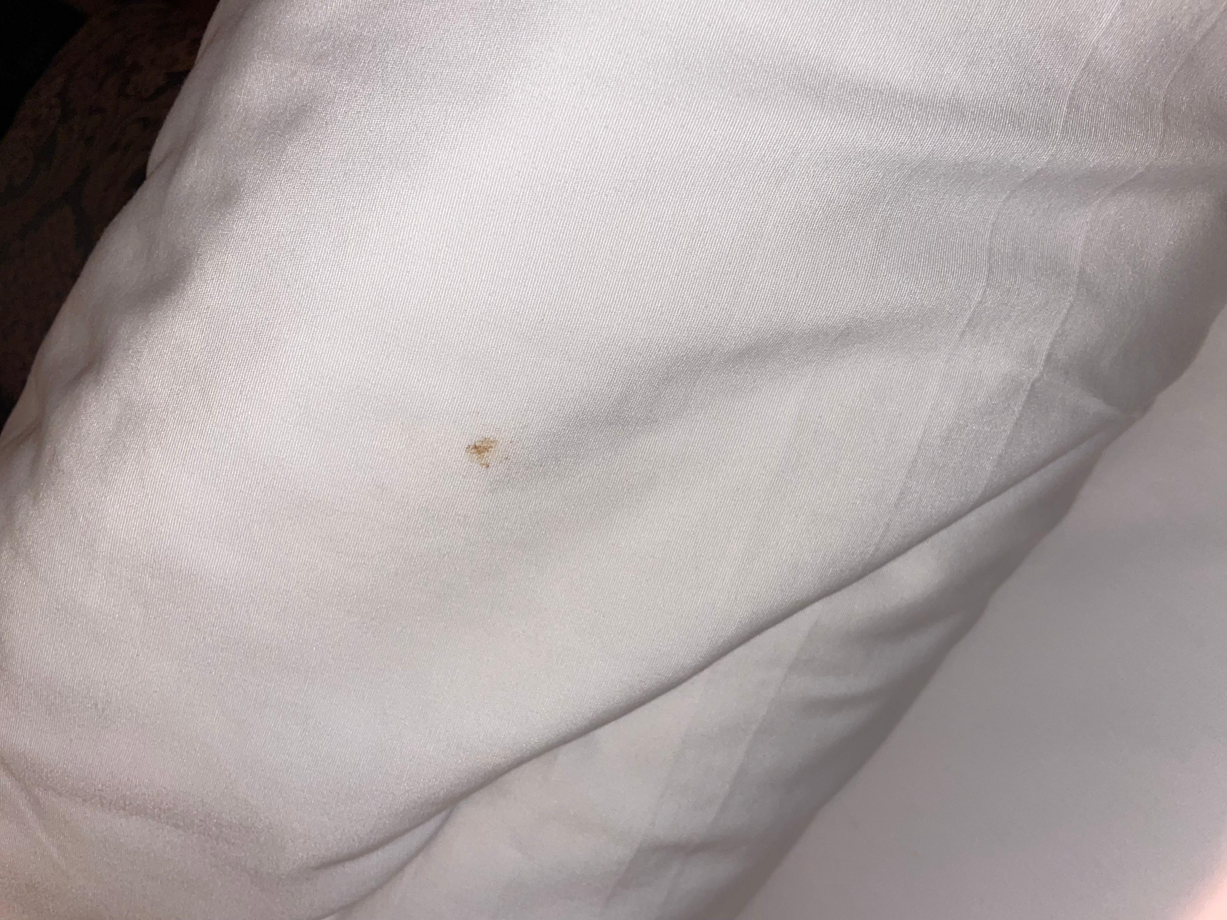 Bed sheet stain