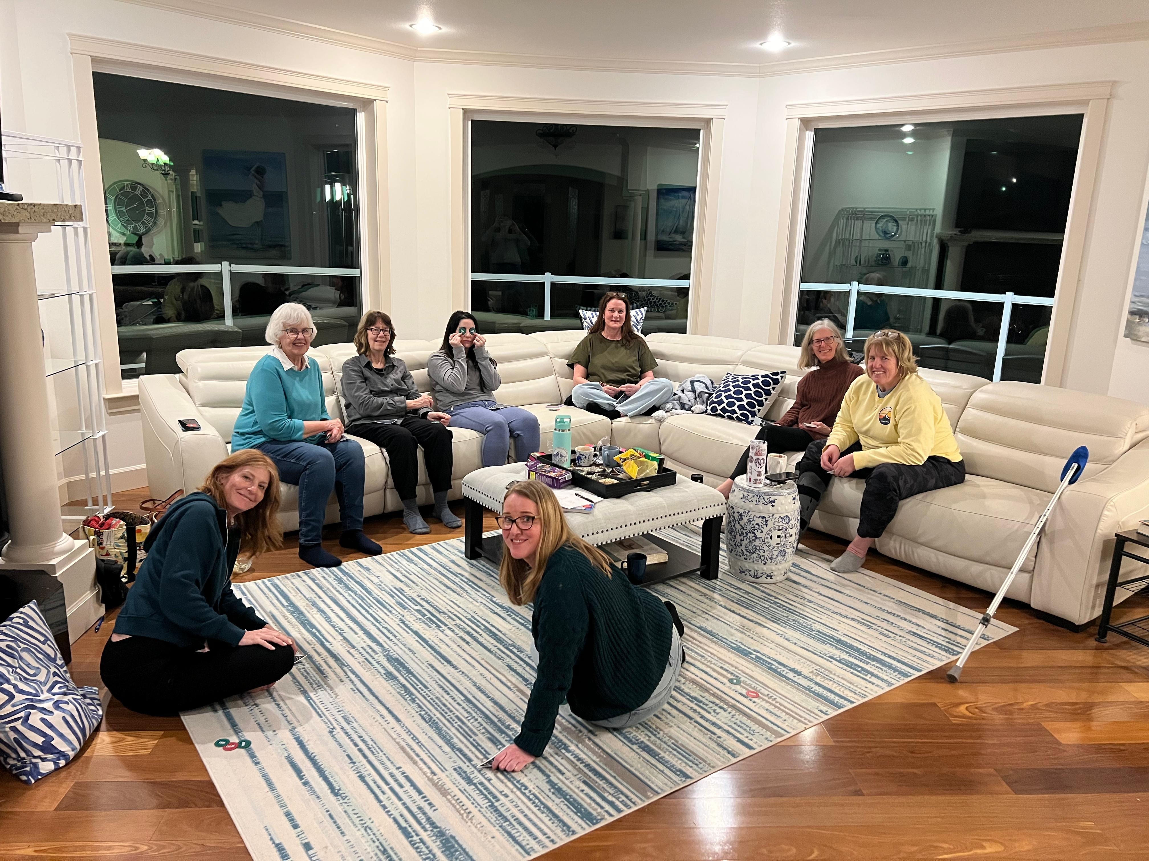 The living room was perfect for visiting.