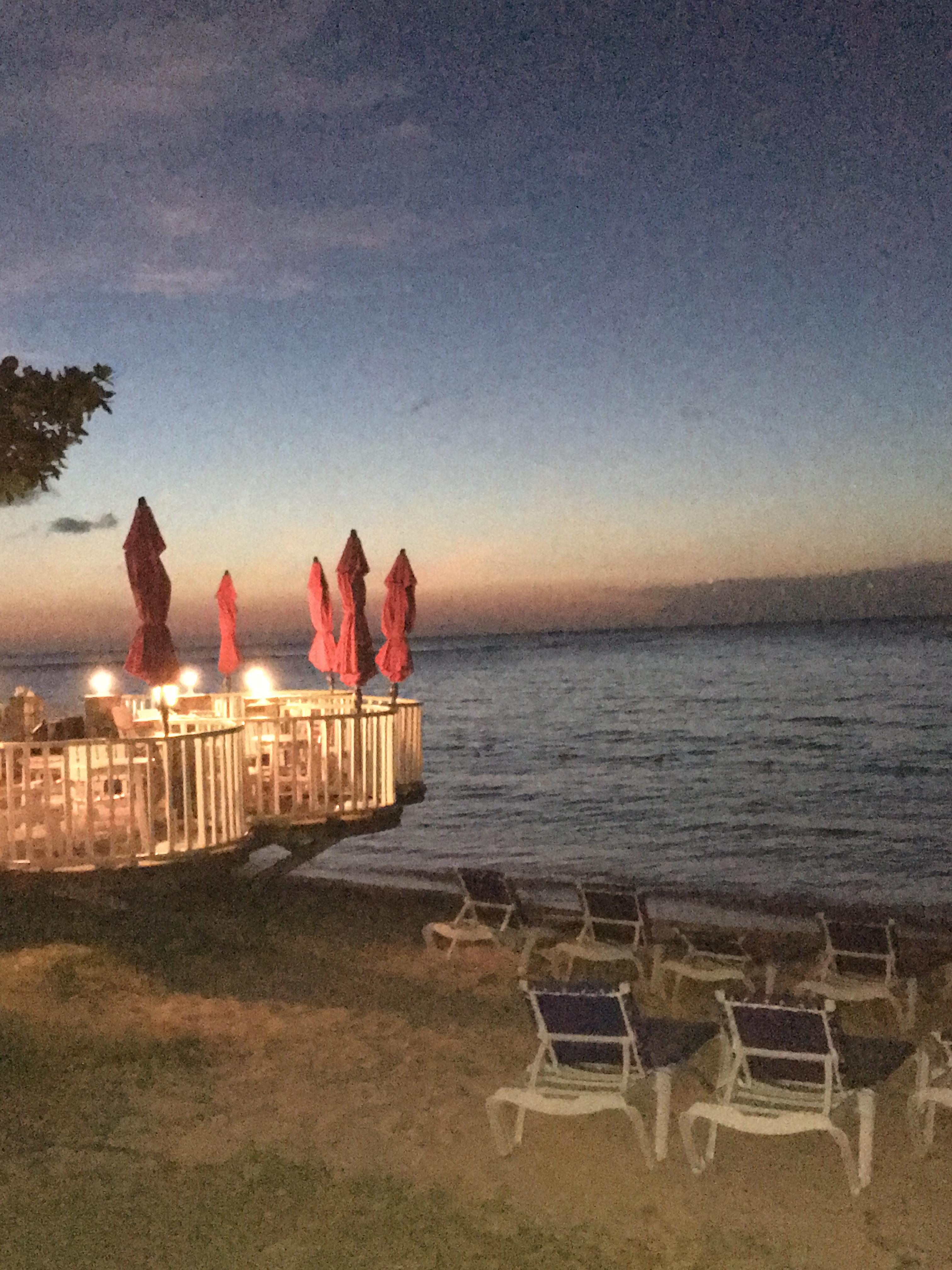 Sunset on the beach