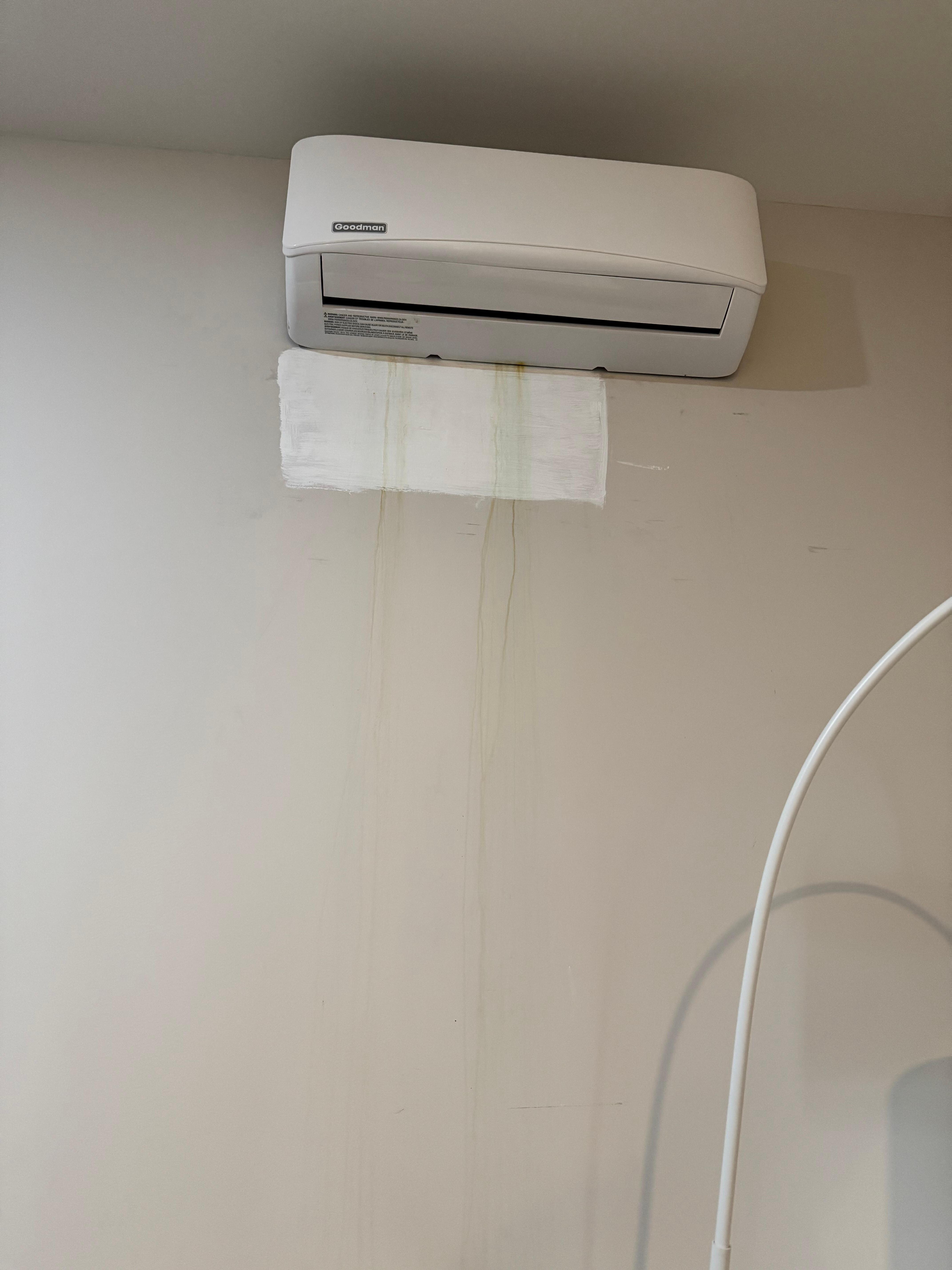 Paint patch and leaking air conditioning 