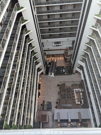 16th floor looking down into the Lobby
