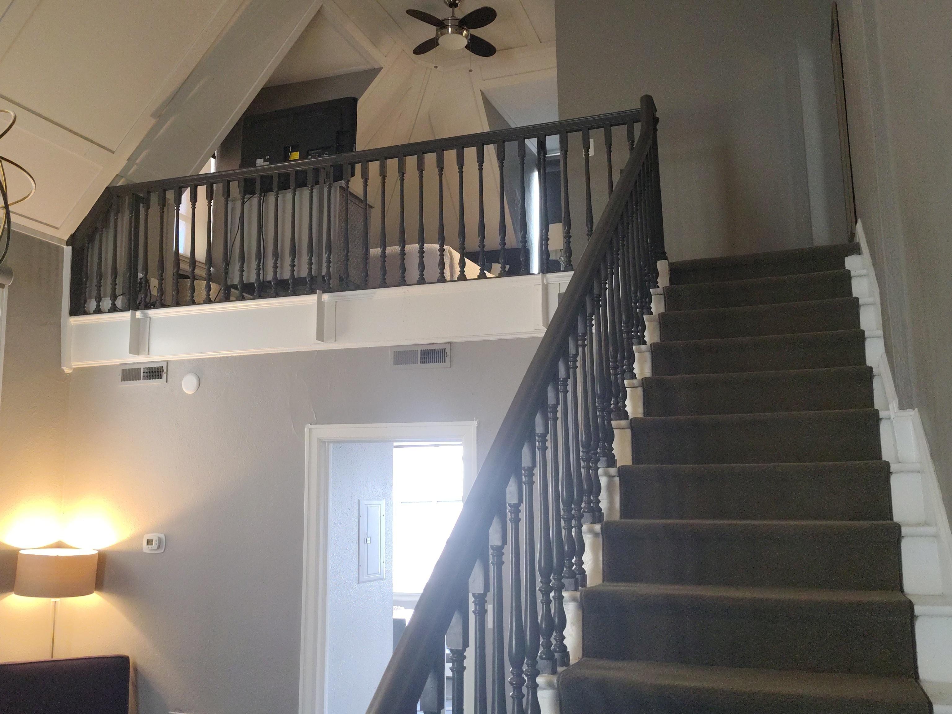 Upstairs to Bed Room and Bath