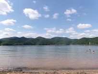 The lake- only around a 15 min drive!