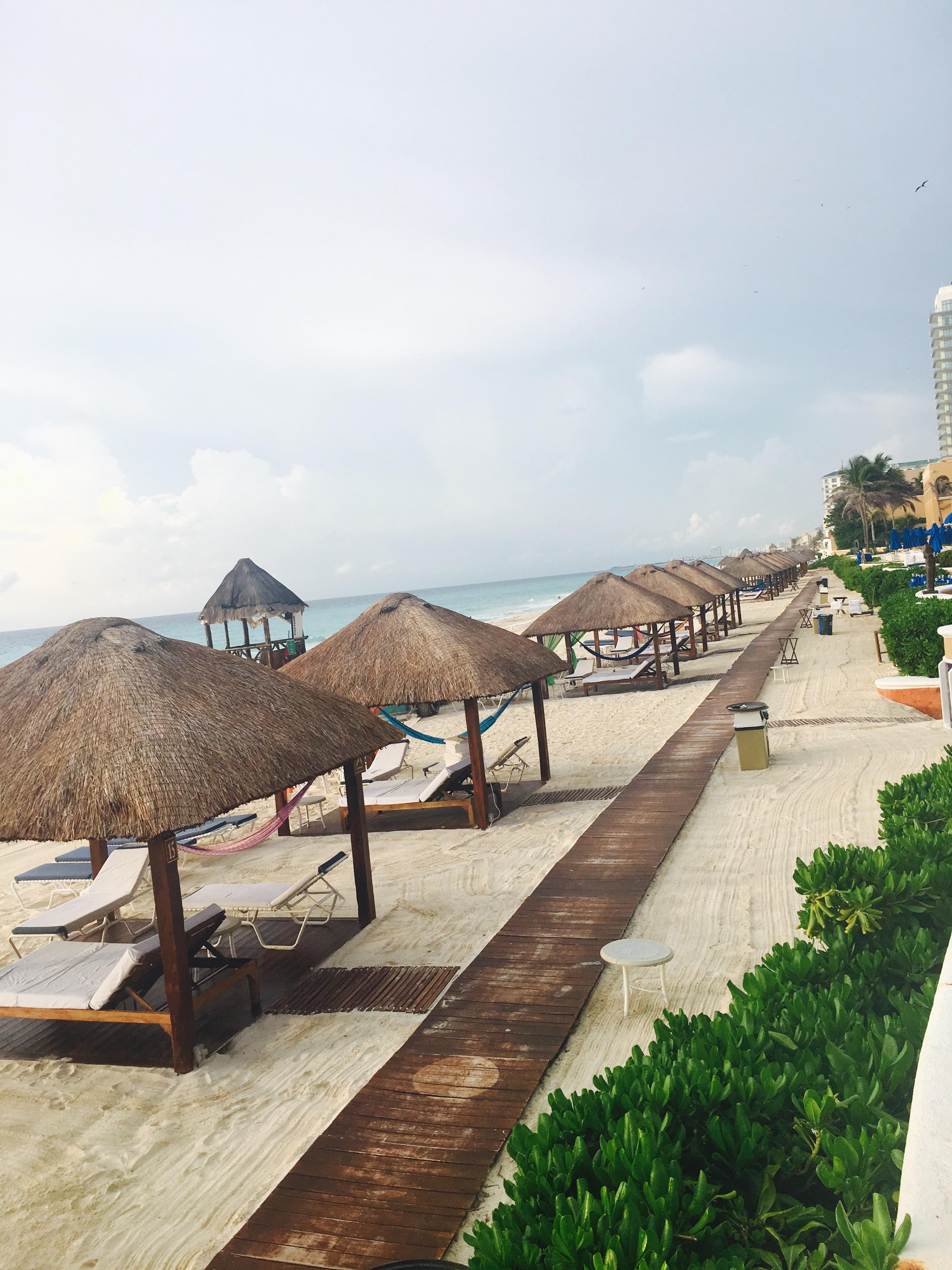 Beach front cottages with hammocks