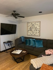 Comfy living space… perfect to relax after a busy day and watch a movie or take a nap.