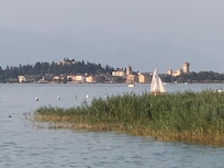 Vu depuis la plage en sortent du camping