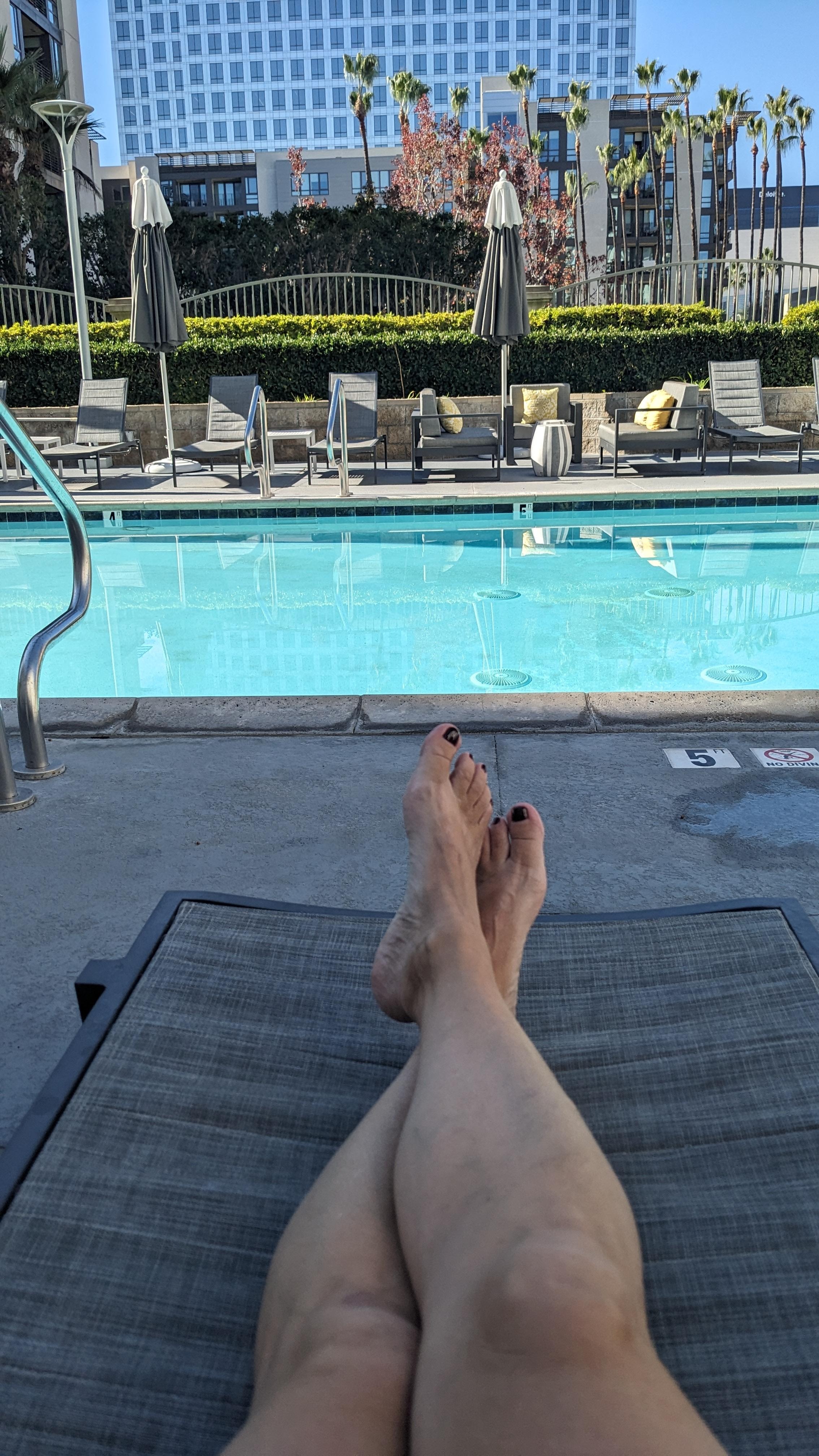 The pool was very nice and clean.