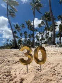 The beach from the adults only side