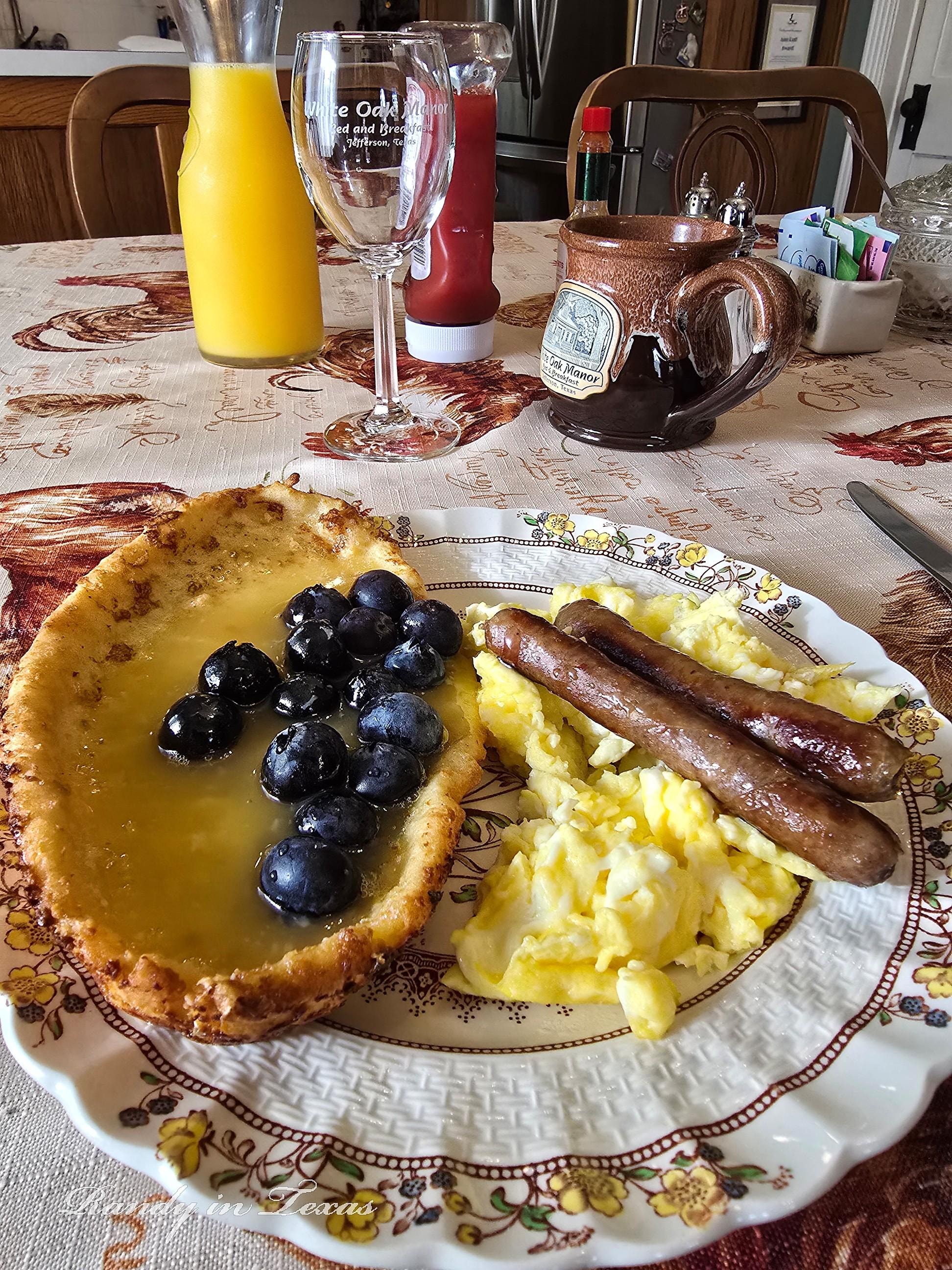 Breakfast was right on time and delicious. 