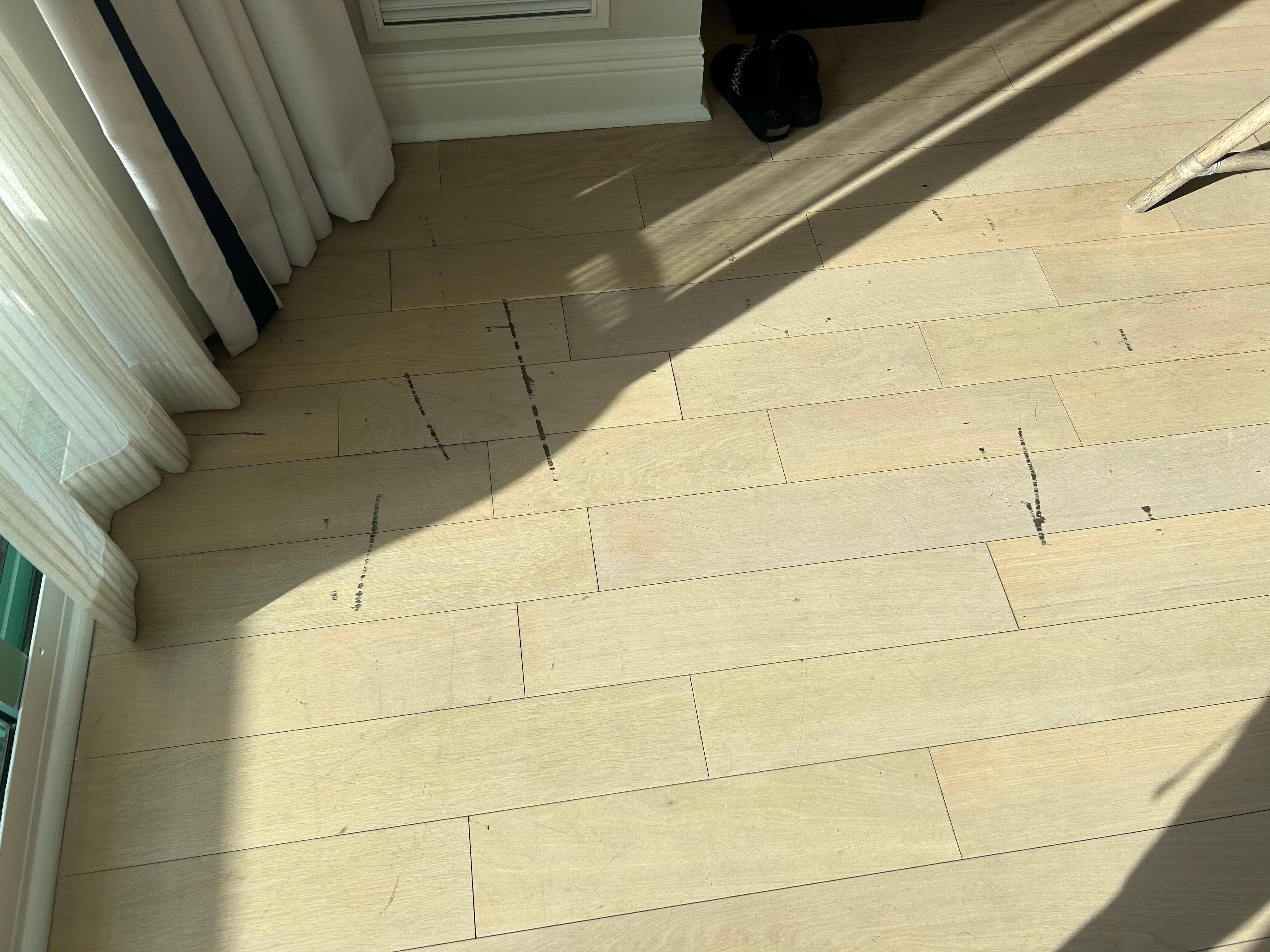 Floors had scuff marks
