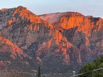 Spectacular sunset view right outside of our door